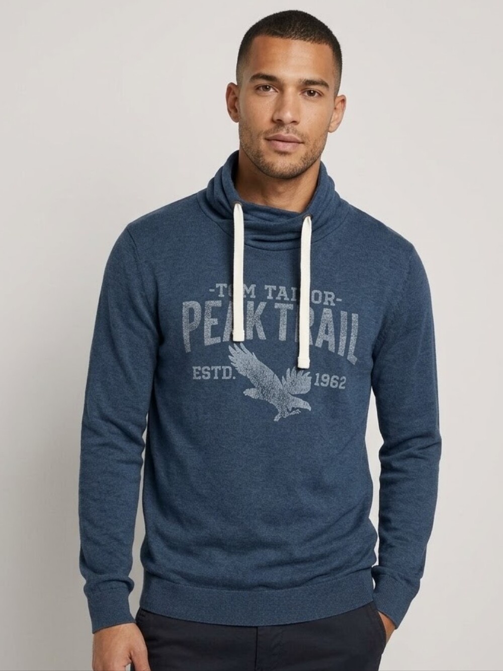 Tom Tailor Peak Trail Cowl Neck Mens Sweater